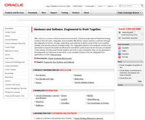 sunedustar.com: Oracle | Hardware and Software, Engineered to Work Together
Oracle is the world's most complete, open, and integrated business software and hardware systems company.