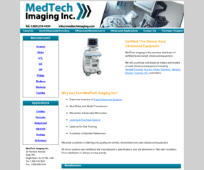 medtechimaging.com: Distributor Of Used Ultrasound Machines, Pre-Owned Ultrasound, Equipment, Transducers & Ultrasound Replacement Parts
Med Tech Imaging Inc. is a Distributor Of Used Ultrasound Machines, Pre-Owned Ultrasound, Equipment, Transducers & Ultrasound Replacement Parts