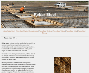rebar-steel.com: Rebar Steel
All about rebar steel is a site dedicated to rebar steel and rebar products, rebar technology, and uses of rebar steel.