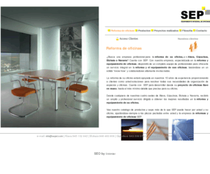sepsl.com: Reforma, equipamiento de oficinas, Alava, Guipuzkoa, Vizcaya, Navarra. SEP
...