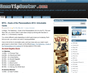 gametipcenter.com: GameTipCenter | Cheat codes, tips, and guides on your favorite console games, iphone games, computer games, android games, and much more
