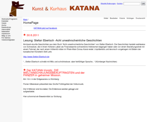 katana18.de: Kunst- und Kurhaus KATANA | Main / HomePage
