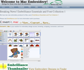 macembroidery.com: Mac Embroidery
Embroidery Software made for Mac.