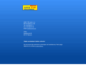 asektzb.sk: ASEK TZB
ASEK TZB, Ltd. - Complete service in HVAC - ventilation, air-conditioning, cooling, heating, ventilation. Technical consultancy, engineering, delivery, mounting, assembling and guarantee and post-guarantee services.
