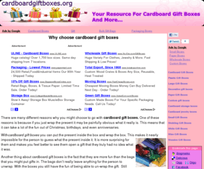 cardboardgiftboxes.org: Cardboard Gift Boxes - Cardboard Gift Boxes
There are many different reasons why you might choose to go with cardboard gift boxes. One of these reasons is because...