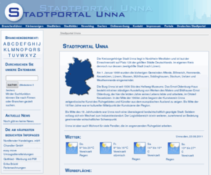 stadtportal-unna.de: Stadtportal Unna
Stadtportal Unna - Das Branchenbuch mit Empfehlungen, für die Freizeit, Restaurants und Ärzten. Hier finden Sie alle Branchen und können selbst inserieren.