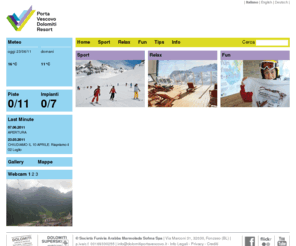 dolomitiportavescovo.it: Porta Vescovo Dolomiti Resort
Pendenze mozzafiato in alta quota, neve fresca da inizio stagione a primavera, cielo azzurro e splendide giornate di sole. 