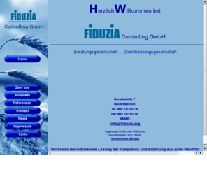 fiduzia.org: Fiduzia Consulting GmbH - Consulting, Controlling, Diagnosis Related Groups im Gesundheitsbereich
Willkommen auf der Homepage der Fiduzia Consulting GmbH, München