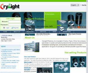 crylight.com: waveplate,optical lenses,laser polarizer,bbo crystal-CryLight Photonics, Inc.
Manufacturer and global supplier of nonlinear and laser crystals(bbo crystal), precision optical components(waveplate). Our Products are exported to the Unite States, Canada, Japan and Europe. Please keep CryLight Photonics,Inc. in your mind. The highest quality, fastest delivery and lowest price are guaranteed. You must get a new reliable supplier. Contact today and experience our competitive price and exception services.