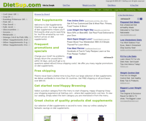 dietsup.com: DietSup.com - Diet Supplements
Enrich your diet with diet supplements at dietsup.com! Buy from a large range of high quality diet supplements.