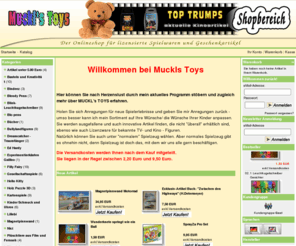 mucklstoys.com: Muckl`s Toys Spielwaren und Kinofanartikel
Wir vetreiben Linzensware und kinderfreundliches, schadstoffarmes und pädagogisch wertvolles Spielzeug