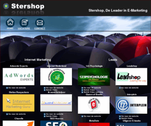 stershop.com: Leader in Internet Marketing, SEO, E-Commerce : Stershop.com
De paraplu-website van Stershop B.V., de Internet Marketing website van Stefan Rooyackers.