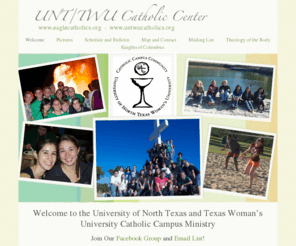 untwucatholics.org: UNT/TWU Catholic Center
