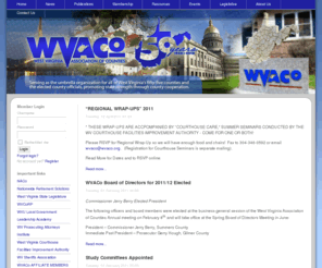 wvaco.org: West Virginia Association of Counties
To achieve unity of purpose among elected county officials  in order to promote the professionalism, reservation and protection of county government for the benefit of all county citizens they serve.