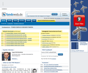 zertifikateweb.de: fondsweb.de – FONDS EINFACH BESSER FINDEN.
fondsweb.de Themen: Fonds, News, Ratings, ETFs und Tools zu Investmentfonds.