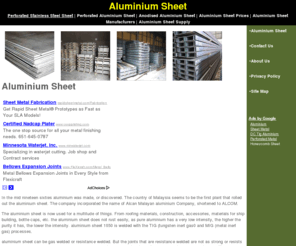 aluminiumsheet.org: Aluminium Sheet
Aluminium Sheet | Perforated Aluminium Sheet | Anodised Aluminium Sheet | Aluminium Sheet Prices | Aluminium Sheet Manufacturers | Aluminium Sheet Supply