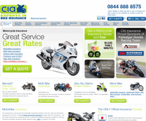 cia-bike.com: Cheap Motorcycle Insurance | Motorbike Insurance & Bike Insurance from CIA
Cheap Motorcycle Insurance from CIA. Contact us today – we guarantee to beat 9 out of 10 Motorbike Insurance quotes.