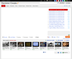 decisioncreate.com: Decision Create
Decision Create on WN Network delivers the latest Videos and Editable pages for News & Events, including Entertainment, Music, Sports, Science and more, Sign up and share your playlists.
