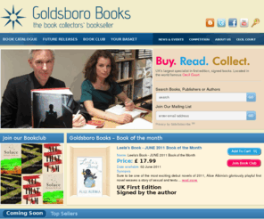 goldsborobooks.com: Specialists in Signed First Editions - Goldsboro Books
Welcome Goldsboro Books,  We specialise in Signed First Editions