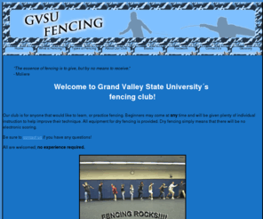 gvsufencing.net: GVSU Fencing
The GVSU fencing club's website.