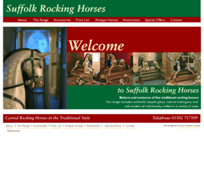 suffolkrockinghorses.com: Suffolk Rocking Horses - Hand Carved Rocking Horses
Hand carved rocking horses in the traditional style