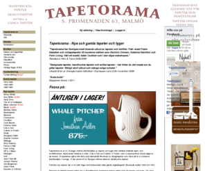 tapetorama.se: Tapetorama - Tapeter, tapet online
Skandinaviens största tyg- och tapetsite med mer än 9000 olika tapeter online, både gammalt och nytryck. Designers Guild, Pip Studio, William Morris, och mycket mer.