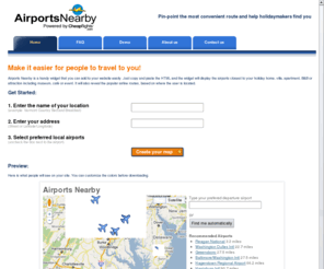 airportsnearby.com: Airports Nearby
Click to create your own map, which displays the airports nearest to you. Copy and paste onto your site today!