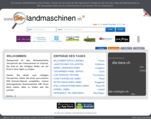 die-landmaschinen.ch: Die Landmaschinen in der Schweiz - Swissportail, Informationen mit 2 Mausklicks!
Landmaschinen in der Schweiz finden Sie auf Swissportail, die Informationen mit 2 Mausclick!
