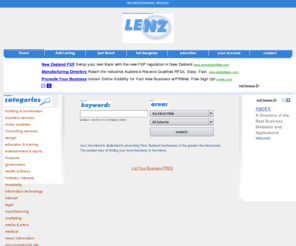 lenz.co.nz: Web directory Auckland - business search - New Zealand
Web directory - Auckland New Zealand. Auckland business search. Submit your business free