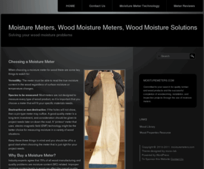 moisturemeters.com: Moisture Meters, Wood Moisture Meters, Wood Moisture Solutions
Moisture Meters - Helping you find the moisture meter that fits your wood project or specific woodworking moisture meter application.