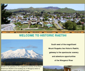 raetihinz.com: Welcome to Historic Raetihi
Historic Raetihi website; information about Raetihi, New Zealand.