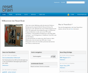 reset-brain.de: Home - Reset Brain
Um diesen Teufelskreis zu durchbrechen, stellten wir uns die Frage: Gibt es sinnvolle Tätigkeiten im Rettungsdienst, die eine Helfer-vor-Ort Gruppe im DRK notwendig machen?