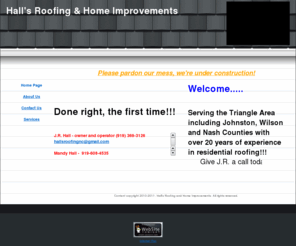 hallsroofingnc.com: Home Page
Home Page