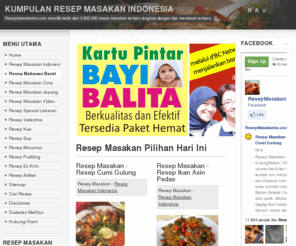 resepmasakanku.com: Kumpulan Resep Masakan Indonesia
Mencari resep masakan? Resepmasakanku.com memiliki lebih dari 3.562.000 resep masakan terbaru lengkap dengan tips memasak terbaru.