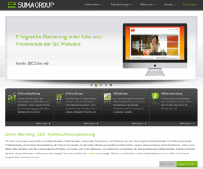 suma-group.com: Suchmaschinenoptimierung - SEO - Online Marketing durch SG
Suchmaschinenoptimierung & Online Marketing vom Profi für Ihr Unternehmen. Sprechen Sie uns jetzt an!