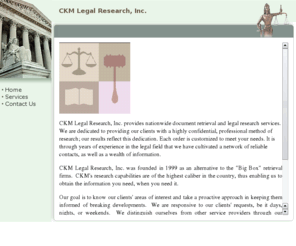 ckmlegalresearch.com: CKM Legal Research, Inc.
ckmlegalresearch.com