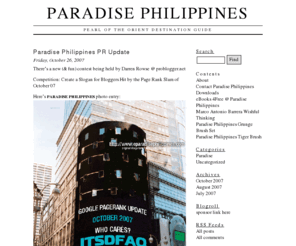 eparadisephilippines.com: Paradise Philippines - Pearl of the Orient Blog
Pearl of the Orient Destination Guide