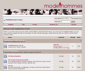 modelhommes.com: Modelhommes Forum - Powered by vBulletin
The only forum on the net dedicated to the discussion of Male Fashion Models