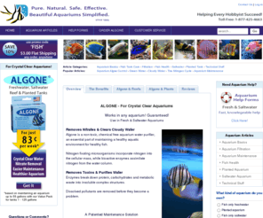 algone.com: Aquarium Information and Maintenance Solutions - Algone.com
Algone clears cloudy aquarium water, reduces nitrates and removes toxins. Aquarium maintenance is simplified with Algone. Also visit us for extensive aquarium information!