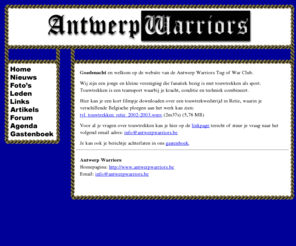 antwerpwarriors.be: Antwerp Warriors towc
De website van de touwtrekclubclub uit de stad Antwerpen.