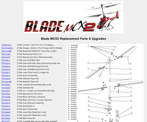 blademcx2.com: E-Flite Blade MCX2 Helicopter - EFLH2400
E-Flite Blade MCX2 replacement parts and upgrades.