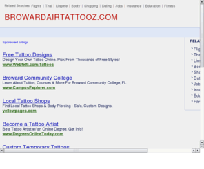 browardairtattooz.com: Tripod - Succeed Online | Error
Tripod is a free web host with easy site building tools for blogs, photo albums, Microsoft FrontPage(®) support, and ftp, as well as a variety of subscription packages to choose from. Features include safe and reliable hosting, online help, and a variety of tools and services to give the flexibility you need.