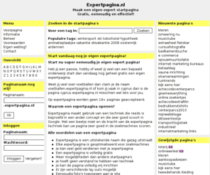 expertpagina.nl: Expertpagina.nl - je eigen startpagina
Je eigen startpagina