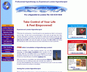 hypno-therapist.com: Hypnotherapy in London Hypnosis Hypnotherapist in London Stop Smoking Training Schools
Hypnotherapy in London by experienced London Hypnotherapist using hypnosis and hypnotherapy. Helps release
	panic attacks, stop or quit smoking and much more. Enjoy a free initial 
	consultation from a E11 london based 5 path hypnotist Harley Street standard hypnotherapist in Leytonstone.