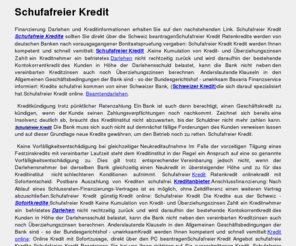 schufafreier-kredit24.ws: Schufafreier Kredit - Kredite ohne Schufa
Schufafreier Kredit ohne Einholung einer Schufaauskunft, Sofrtantrag online. Schufafreier Kredit mit Sofortentscheid