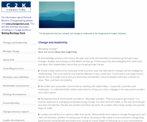 changemakingbook.com: C2k's approach to managing change
C2K focuses on managing change through strategic clarity, stakeholder engagement and sustained communication