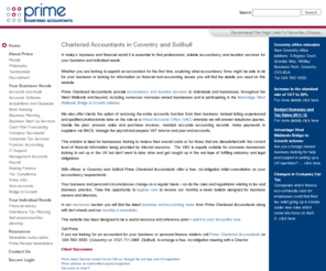 prime-advisor.com: Prime Chartered Accountants:  Coventry, Solihull
Prime Chartered Accountants provide accountancy and taxation services to Coventry and Solihull individuals and businesses . 