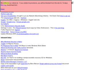 andthatsjazz.org: Apache Web Server on Duron
LARTC example, Rsync, Slackware, links