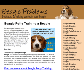 beagleproblems.org: Beagle Problems
This site is dedicated to helping you train your Beagle. No More Aggression, Digging, Barking, Biting, Jumping …