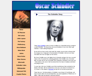 oskarschindler.info: Oscar Schindler
The Oscar Schindler Story